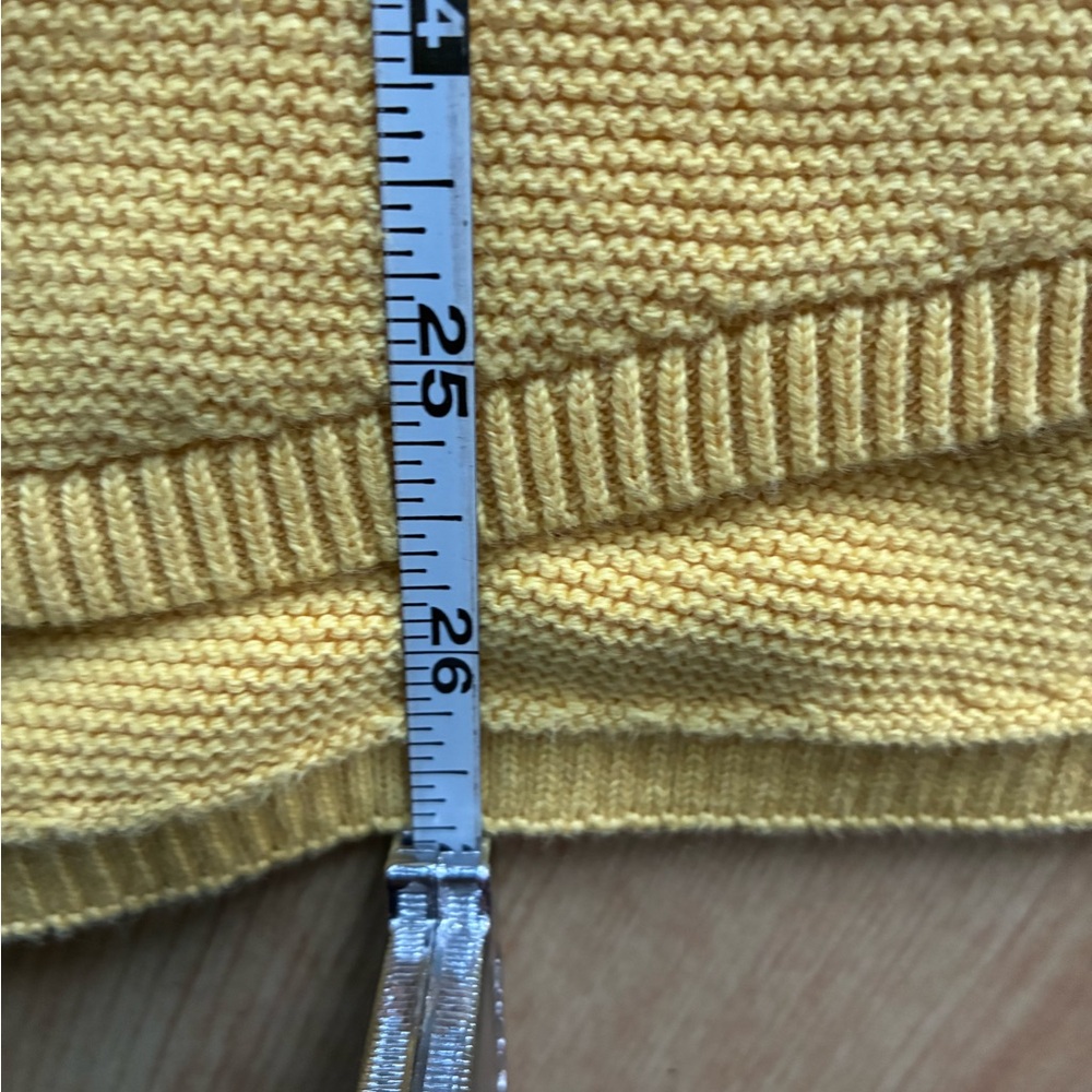 Women's Barbour Boxy Yellow Sweater Medium EUC - Picture 7 of 7